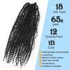 Goddess Passion Twist Crochet Hair with Curly Ends 18 Inch 3 Packs Boho Style Pre Looped Pre-twisted Braids Hair Extension (#30/27) view 3