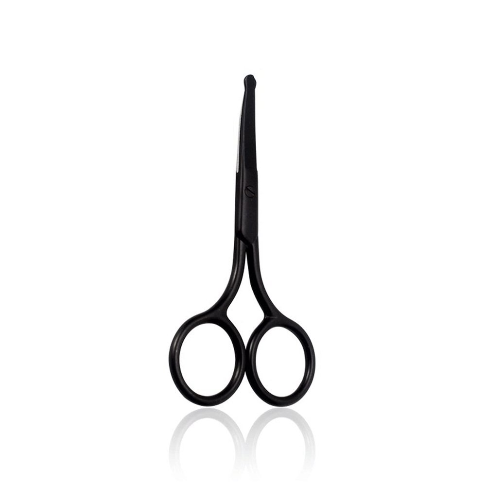LEIXIUSM Office Scissors,Craft Scissors,1 Pcs Stainless Steel Eyebrow Scissor Eyebrow Trimmer Eyebrow Eyelashes Nose Hair Scissor Manicure Scissors Cutter Nail Tools Scissors(Silver)