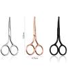 LEIXIUSM Office Scissors,Craft Scissors,1 Pcs Stainless Steel Eyebrow Scissor Eyebrow Trimmer Eyebrow Eyelashes Nose Hair Scissor Manicure Scissors Cutter Nail Tools Scissors(Silver) view 4