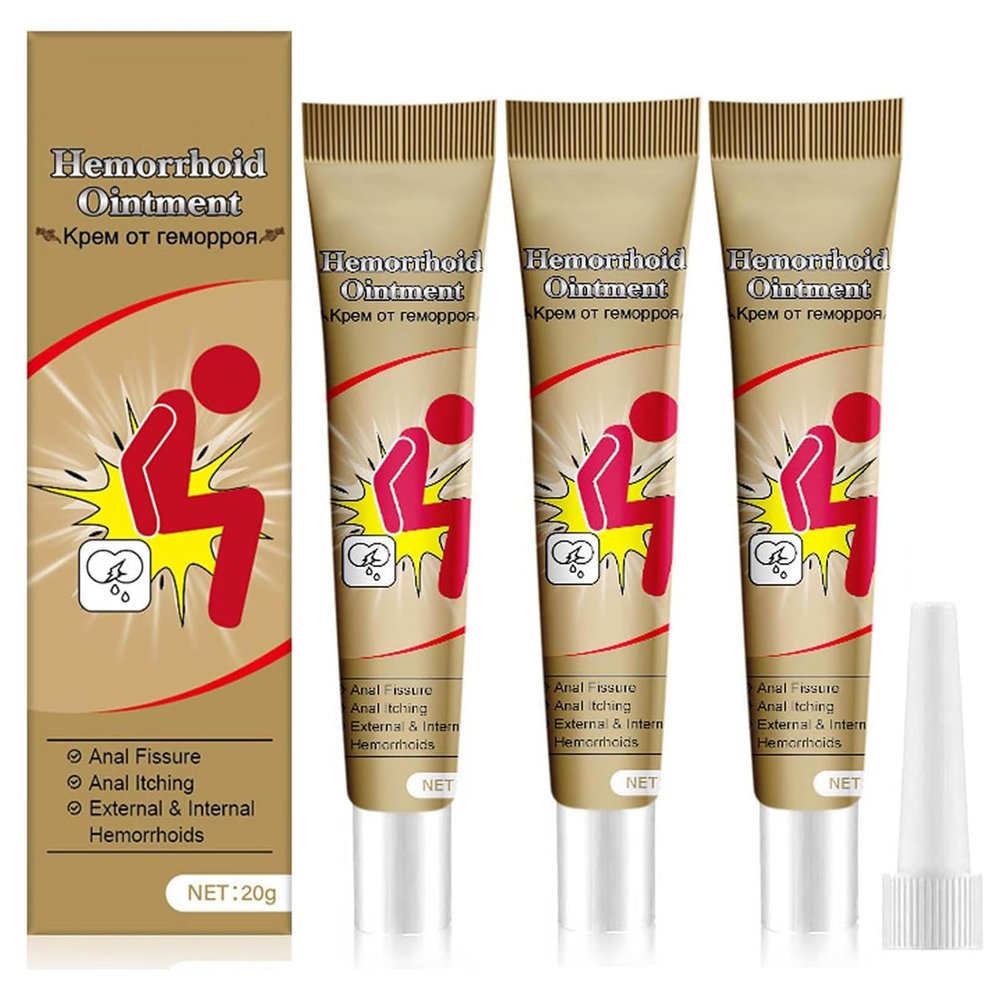 Kunnozz Hemorrhoid Cream, Natural Herbal Hemorrhoids Ointment, External Discomfort Relief, Body Massage Soothing Cream for Men and Women 20g / 0.7oz