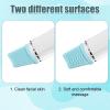 4pcs Skin Spatula Silicone Cover, Silicone Face Scrubber Cover for Blackhead Remover Face Scraper for Ultrasonic Skin Scrubber Face Spatula Deep Cleansing (Arc-Shaped Mouth) view 4