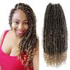 Goddess Passion Twist Crochet Hair with Curly Ends 18 Inch 3 Packs Boho Style Pre Looped Pre-twisted Braids Hair Extension (#1B/27) view 1