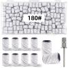 100 Pcs (180 Grit White)Sanding Bands Nail Drill Bit with 0.31in diameter,Nail Drill Bits Extreme Fine Grit Sanding Band,Sanding Belt Upgrade Mandrel Bits,Professional Nail Drill Bit for Acrylic Nails view 1
