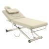 Electric Massage Table, Electric Lift Motor Height adjustable and Manual Backrest Adjustable Angle for Treatment/Medical Spa/Facial Bed/Beauty Bed/Massage Bed and More - 32 Wide x 75 Long - Beige Gray view 1