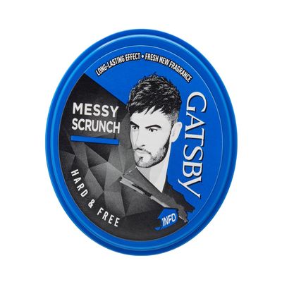 Gat. tsby Hair Styling Wax - Hard & Free, For Messy Scrunch Style, Non Sticky, Anytime Re-Stylable & Easy Wash Off, 75gm