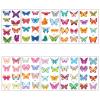 10 beautiful butterfly tattoo stickers, disposable temporary tattoo stickers, suitable for girls' decoration, birthday party decoration, daily makeup carnival (mixed style) view 1
