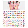 10 beautiful butterfly tattoo stickers, disposable temporary tattoo stickers, suitable for girls' decoration, birthday party decoration, daily makeup carnival (mixed style) view 2