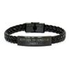 Barber's Gift: Keep Calm, I'm (almost) A Barber. Interlaced Leather Christmas Accessory view 1