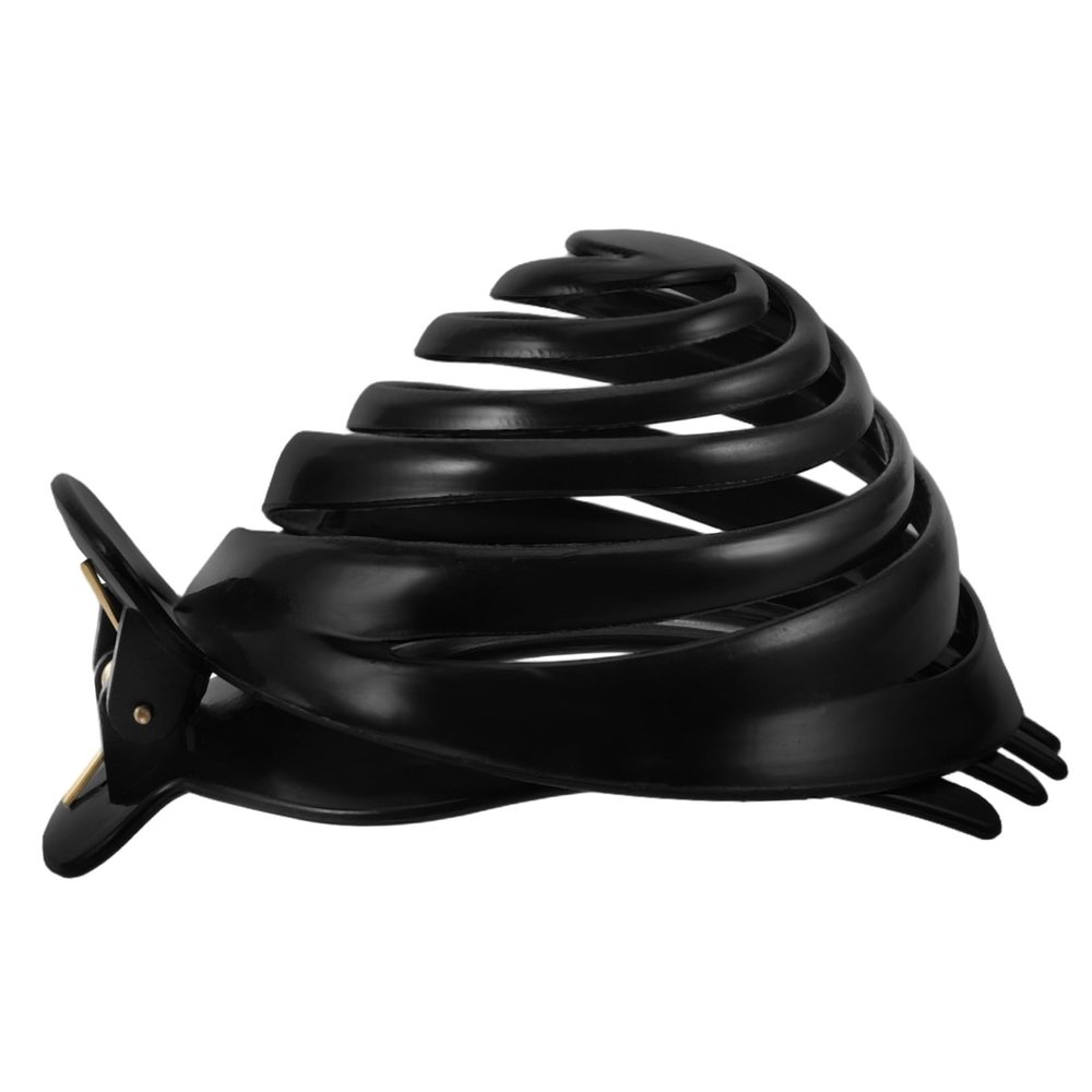 Beatifufu Black Resin Spiral Dome Bun Maker Hair Clip Nonslip Hair Holder for Easy Updos and Lightweight Design for Women and Girls for Everyday Styling