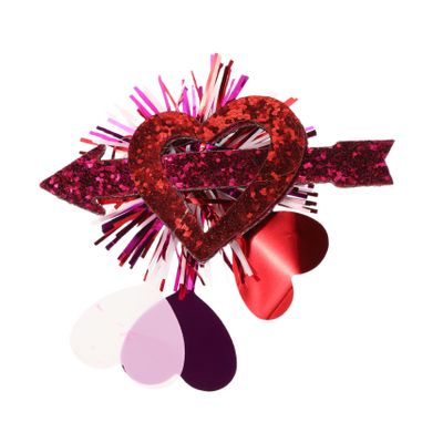 COLLBATH Valentine s Day Heart Hair Clips Glitter Hairpins Comfortable Alligator Barrettes for Weddings Birthdays and Parties Romantic Hair Accessories