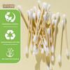 Bamboo Essentials Eco-Friendly Cotton Swabs  500 Count  Biodegradable, Plastic-Free, Sustainable Bamboo & Organic Cotton Buds  Gentle for Sensitive Skin view 2