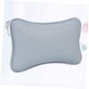 EXAOMBLE Non-Slip Bathtub Pillow with Suction Cups Comfortable Neck and Shoulder Support Cushion for Standard Bathtubs Durable Mesh Material Blue Color view 2