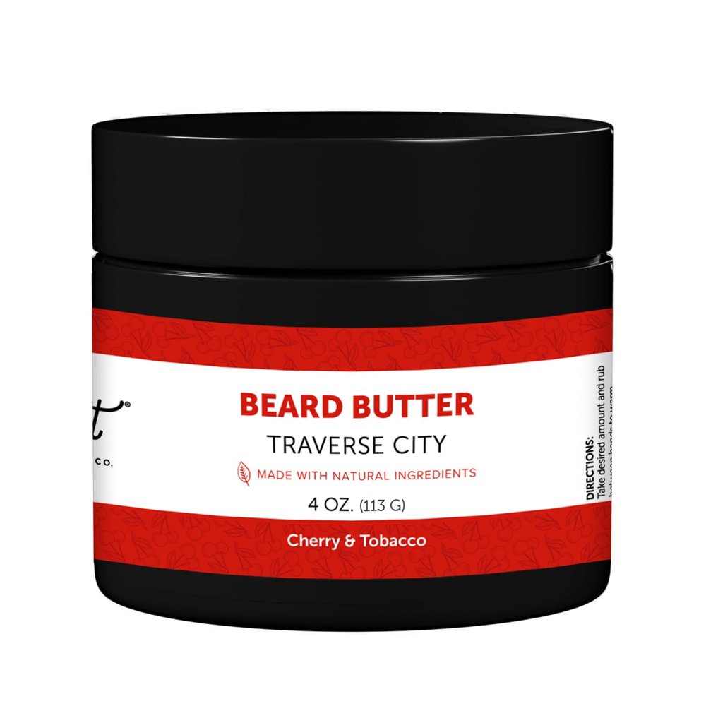 Detroit Grooming Co. Beard Butter for Men | Softens, Thickens & Hydrates with Safflower Oil & Shea Butter | Traverse City Scent, 4oz