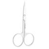 Ymiko Mustache Scissors, Eyebrow Trimming Scissors, Professional Beauty Scissors, Stainless Steel, Silver, Compact, Ambidextrous view 4