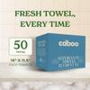 Caboo Tree Free Disposable Face Towels  50 Soft, Lint-Free Towels | Extra-Large 10x11.5 | Gentle Alternative to Makeup Wipes & Washcloths view 3