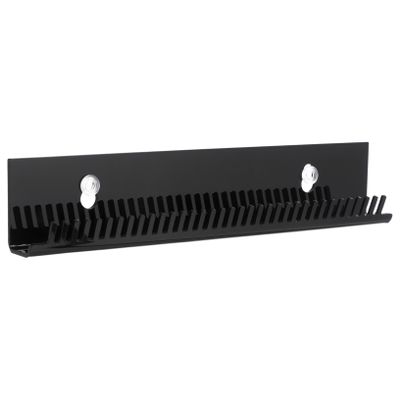 FOYTOKI Hair Extensions Wall Organizer Display Stand Storage Box for Multiple Wigs Braiding Hair Rack Stand Modern Black Acrylic