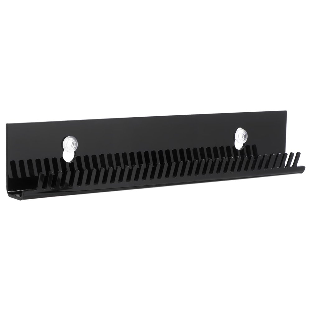 FOYTOKI Hair Extensions Wall Organizer Display Stand Storage Box for Multiple Wigs Braiding Hair Rack Stand Modern Black Acrylic