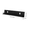 FOYTOKI Hair Extensions Wall Organizer Display Stand Storage Box for Multiple Wigs Braiding Hair Rack Stand Modern Black Acrylic view 2