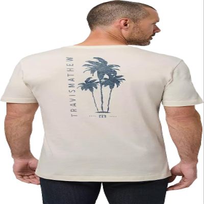 TravisMathew Mens Salt Spray, Birch, X-Large
