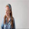 Karma Hibiscus Headband for Women - Thin - Fabric Headband and Stretchy Hair Scarf - Light Blue view 2