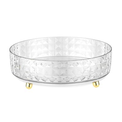 360 Rotating Makeup Organizer for Vanity,1 Tier Small Skincare Organizers,Lazy Susan Organizer, Cosmetic Display Case,Organization and Storage for Bedroom