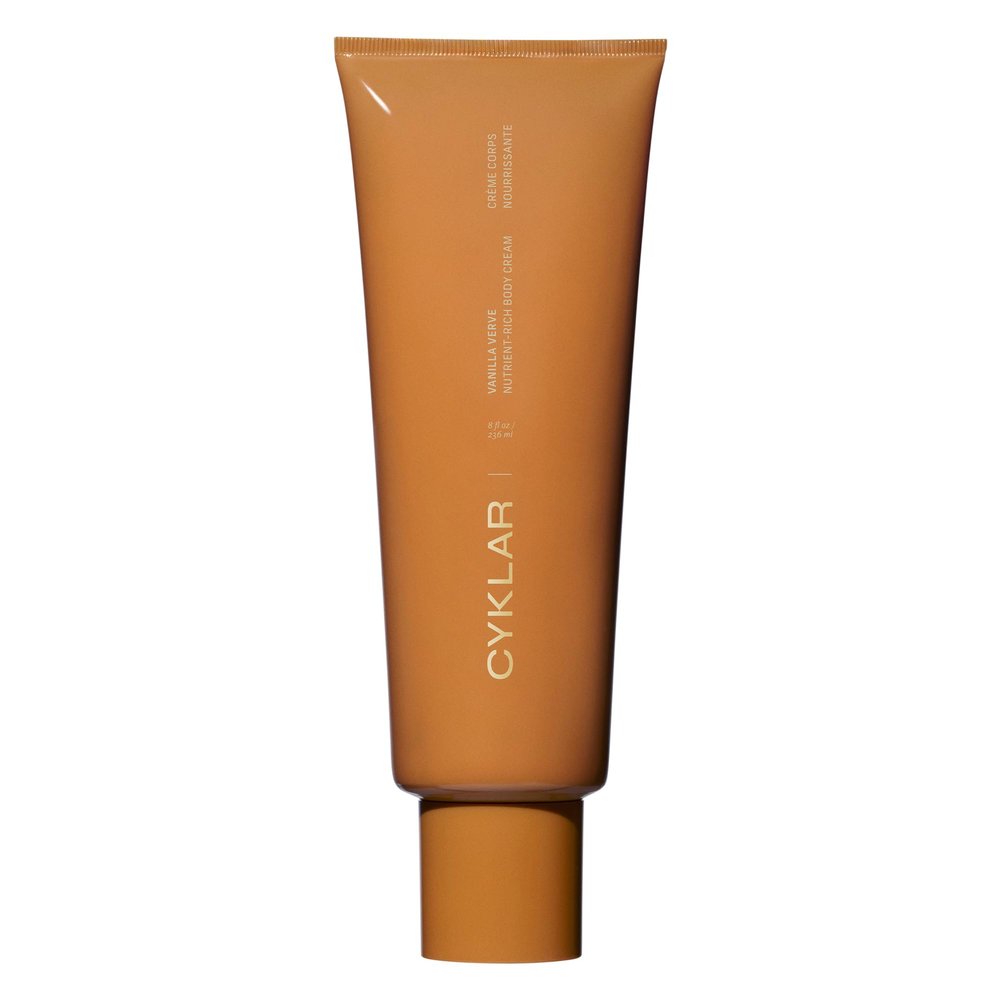 CYKLAR Nutrient Rich Body Cream. Vanilla Verve Nourishing Moisturizer with Niacinamide and Banana Flower Extract. Deep Hydration, Thick Body Lotion, Dry Skin Cream for Women and Men, 8 Fl Oz
