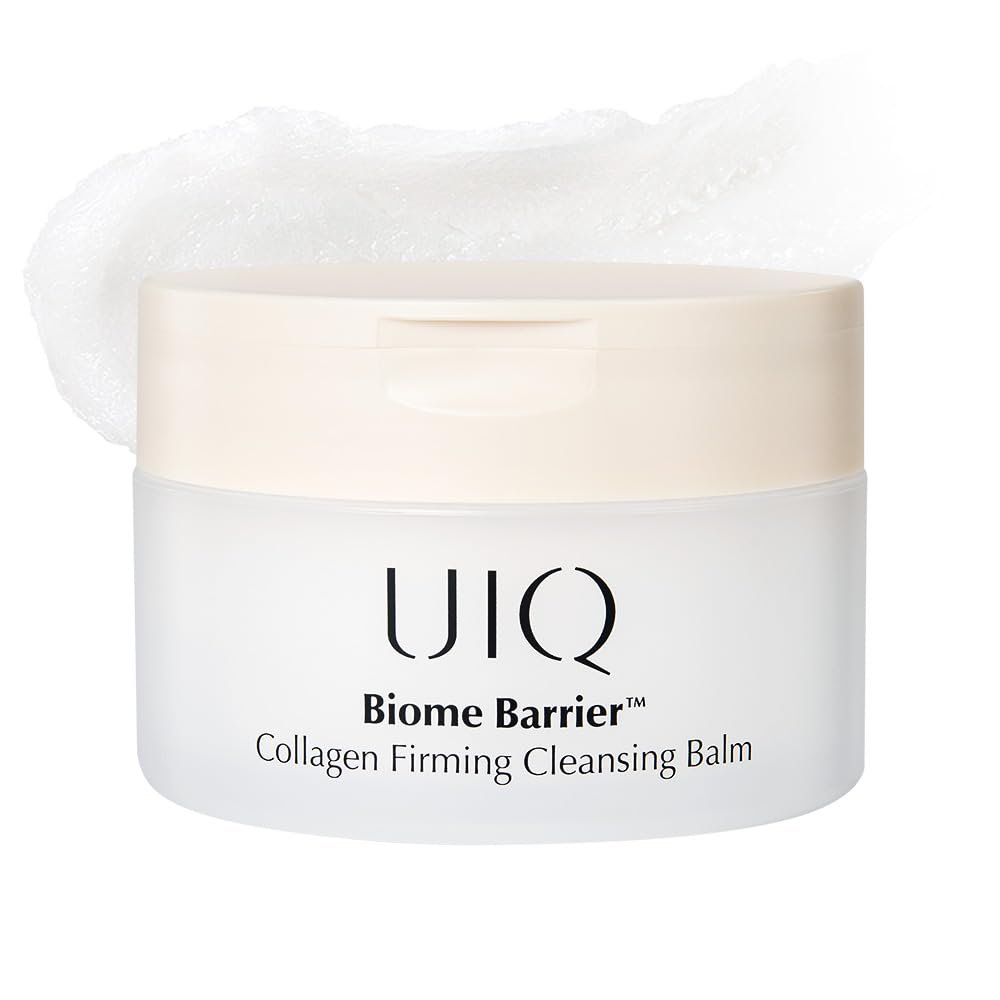UIQ Biome Barrier Collagen Firming Cleansing Balm  Deep Pore & Makeup Cleansing Balm for Blackheads, Whiteheads, Waterproof Makeup, 3.38 fl oz