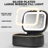 Mini Makeup Bag with Led Mirror, Small Travel Make up Bag 3 Light Modes Adjustable Brightness, for Women Organizer Cosmetic Bag, Portable Travel Train Toiletry Bag, for Pool Parties Work Touch-Ups view 4