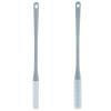 2 Pcs Toe Gap Cleaning Brush, Foot Back Scrubber in Shower, Long Handle Foot Brush, Foot Scrubber for Shower, No Bending to Remove The Dead Skin of The Feet, Exfoliating Brush for Men and Women (Grey) view 1