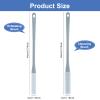 2 Pcs Toe Gap Cleaning Brush, Foot Back Scrubber in Shower, Long Handle Foot Brush, Foot Scrubber for Shower, No Bending to Remove The Dead Skin of The Feet, Exfoliating Brush for Men and Women (Grey) view 2
