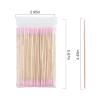 500pcs Disposable Micro Applicators Brush,Cotton Swabs Pointed Tip, Tattoo Permanent Supplies, Makeup Cosmetic Applicator Sticks (Pink, Long -double head) view 2