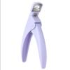 1 PC Pink Nail Tips Cutter Nail Art Clipper Nail Edge Cutter U-Shaped Manicure Pedicure Nail Scissors Trimmer Professional Nail Art Tools view 1