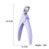 1 PC Pink Nail Tips Cutter Nail Art Clipper Nail Edge Cutter U-Shaped Manicure Pedicure Nail Scissors Trimmer Professional Nail Art Tools view 2