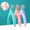 1 PC Pink Nail Tips Cutter Nail Art Clipper Nail Edge Cutter U-Shaped Manicure Pedicure Nail Scissors Trimmer Professional Nail Art Tools view 3