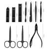23 Pcs Nail Clippers Set Black Stainless Steel High Hardness Portable Household Nail Clippers Set view 3