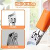 2pcs Slanted Nail Clippers - No Splash Nail Trimmer for Men - Wide Jaw Opening Slanted Long Handle No Splash Fingernail Clippers for Seniors Adult Women - Curved Toenail Clippers view 3