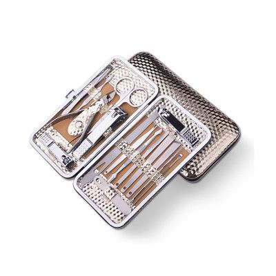A1DFDFGOQSFG Manicure Set 16-Piece Nail Clipper Set Decoration Foot Set, Professional Nail Scissors Stainless Steel Nail Clipper Set Ideal for Men and Women Portable Gift