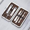 A1DFDFGOQSFG 7pcs Stainless Steel Nail Clippers Set Scissors Suit with Box Trimmer Grooming Manicure Cutter Kits for Nail Tools,Silver,A (Silver A) view 1