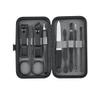 A1DFDFGOQSFG 9pcs/Set Nail Care Kit Manicures Pedicure Fingernail Clippers Household Ear Spoon Manicure Tools,Black (Black) view 1