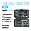A1DFDFGOQSFG 9pcs/Set Nail Care Kit Manicures Pedicure Fingernail Clippers Household Ear Spoon Manicure Tools,Black (Black) view 3