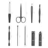 A1DFDFGOQSFG 9pcs/Set Nail Care Kit Manicures Pedicure Fingernail Clippers Household Ear Spoon Manicure Tools,Black (Black) view 4