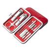 1 Set Manicure Cutters Compact Nail Scissors Tool Stainless Steel Comfortable Case Manicure Kit Pedicure Supplies,P (H) view 1