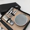 A1DFDFGOQSFG Fingernail Clipper Set Men's Manicure Tool car Business Manicure Nose Hair Bottle Opener Toothbrush Manicure Shave Set Nail Grooming Kits () view 3