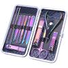 A1DFDFGOQSFG Nail Clippers Kit Beauty Tools Manicure Color Titanium Set Decoration Foot Nail Clipper Nail Clipper Set Box Manicure Set view 1