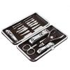 A1DFDFGOQSFG Nail Clippers Kit Professional Nail Art Manicure Tools Set Nails Clipper Scissors Tweezer Knife Manicure Sets Case for Nail Manicure Manicure Set (Color : 12Pcs Brown) (12pcs Brown) view 1