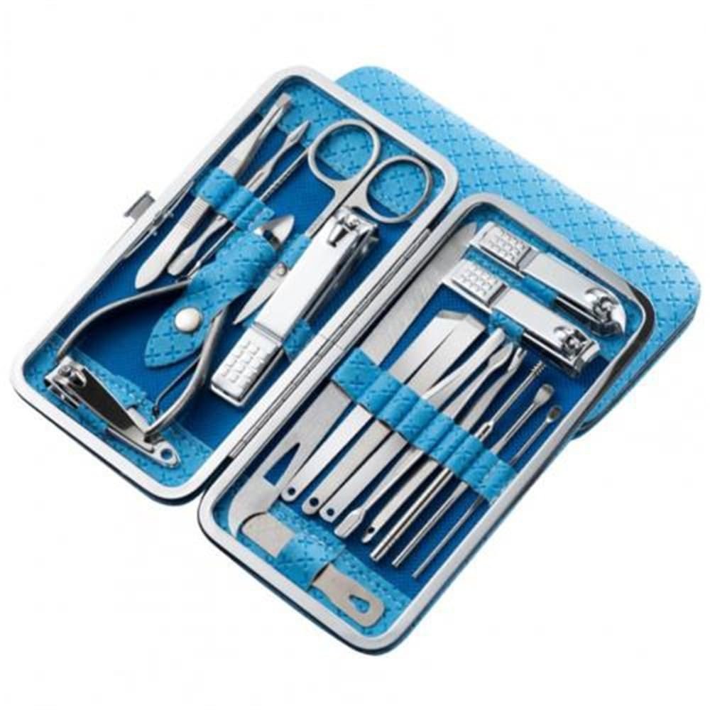 1 Set Manicure Cutters Compact Nail Scissors Tool Stainless Steel Comfortable Case Manicure Kit Pedicure Supplies,P (U)