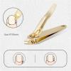 A1DFDFGOQSFG Fingernail Clipper Set Manicure Kit(6pcs), Gold Color Nail Clippers Set Professional Manicure Grooming Tools, Stainless Steel Fingernails Care Kit with Travel Hard Box Nail Grooming Kits view 3