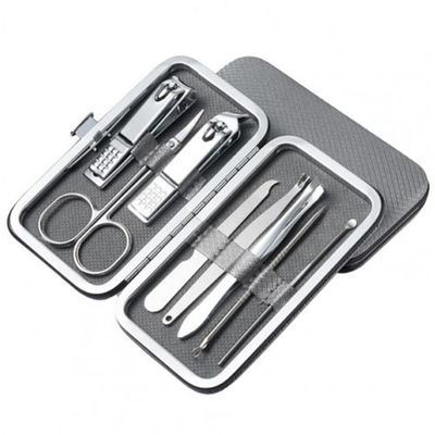 1 Set Manicure Cutters Compact Nail Scissors Tool Stainless Steel Comfortable Case Manicure Kit Pedicure Supplies,P (C)