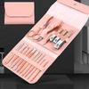 A1DFDFGOQSFG Nail Clippers Kit Rose Gold 16-Piece Nail Clippers and Nail Clippers Set from Stock, Bag Style Nail Tools Manicure Set (Size : Blue12) view 2