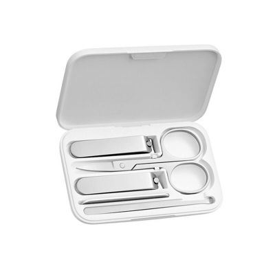 A1DFDFGOQSFG Nail Clippers Kit 5Pcs Grooming Kit with Case Portable Fingernail Toenail Manicure ?Pedicure Stainless Steel Nail Clipper Set Manicure Set